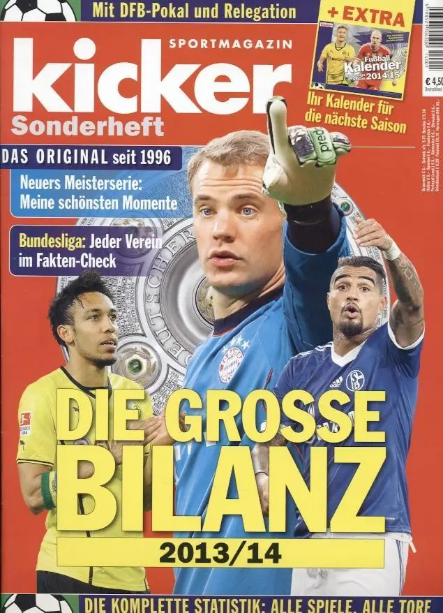 Німеччина, чемп-т 2013-14a резюме,спецвидання Кікер/Kicker Saison Bilanz summary