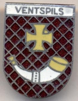герб місто Вентспілс (Латвія) ЕМАЛЬ / Ventspils town, Latvia coat-of-arms badge
