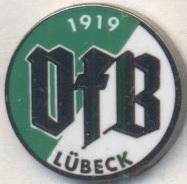 футбол.клуб Любек (Німеччина) офіц. ЕМАЛЬ /VfB Lubeck,Germany football pin badge