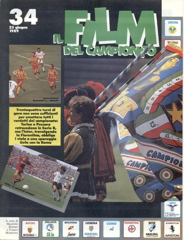 футбол - Італія чемпіонат 1988-89, колекція Guerin Sportivo Italy championship 2
