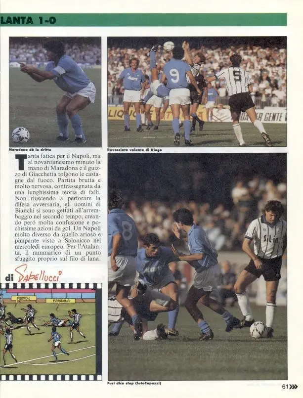 футбол - Італія чемпіонат 1988-89, колекція Guerin Sportivo Italy championship 3