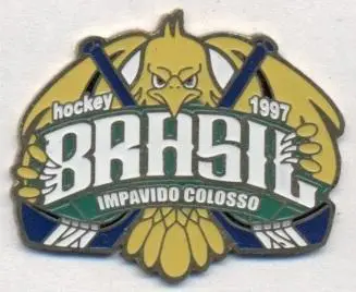 Бразилія, федерація хокею №3 важмет/Brazil ice hockey assn. federation pin badge