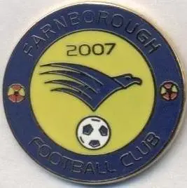 футбол.клуб Фарнборо (Англія) ЕМАЛЬ / Farnborough FC, England football pin badge