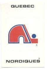 наклейка хокей Квебек Нордікс (Канада-НХЛ) / Quebec Nordiques, NHL logo sticker