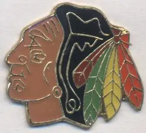 хокейний клуб Чикаго Блекхокс (США-НХЛ) важмет /Chicago Blackhawks NHL pin badge