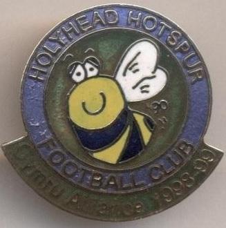 футбол.клуб Холіхед Хотспур(Уельс ЕМАЛЬ/Holyhead Hotspur FC,Wales football badge