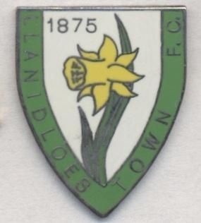 футбол.клуб Лланідлойс (Уельс) ЕМАЛЬ/Llanidloes Town FC,Wales football pin badge