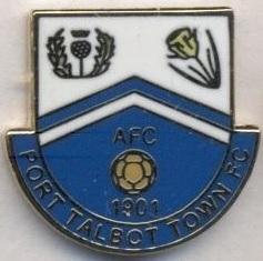 футбол.клуб Порт-Толбот (Уельс)2 ЕМАЛЬ /Port Talbot TFC,Wales football pin badge