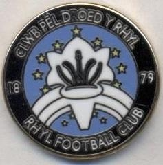 футбольний клуб Ріл ФК (Уельс)3 ЕМАЛЬ / Rhyl FC, Wales football enamel pin badge