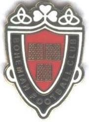 футбол.клуб Богеміан (Ірландія)1 ЕМАЛЬ / Bohemian FC, Rep.Ireland football badge