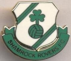 футбол.клуб Шемрок Р.(Ірландія2 ЕМАЛЬ/Shamrock Rovers,Rep.Ireland football badge