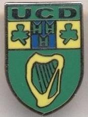 футбол.клуб ЮКД (Дублін,Ірландія)2 ЕМАЛЬ / UCD Dublin,Rep.Ireland football badge