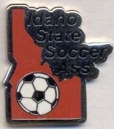 Айдахо, федерація футболу,ЕМАЛЬ /Idaho,USA football-soccer association pin badge