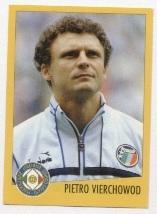 наклейка футбол П'єтро Верховод (Італія) /Pietro Vierchowod,Italy player sticker