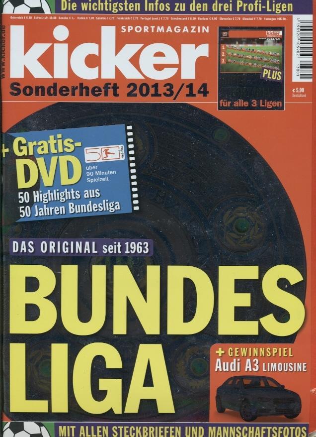 Футбол,Німеччина,чемп-т 2013-14, спецвидання Кікер /Kicker Sonderheft Bundesliga