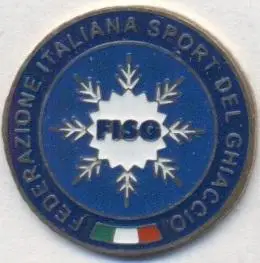 Італія,федерація хокею,важмет /Italy ice hockey association federation pin badge