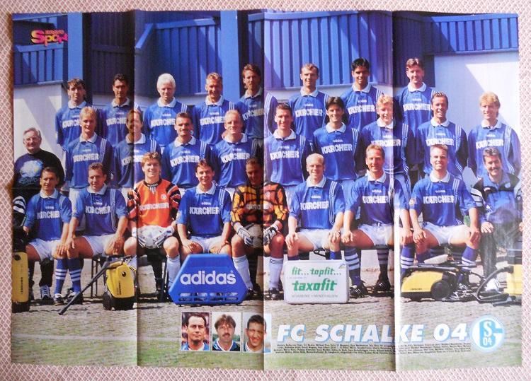 постер А1 футбол Шальке 1997 /Ларс Рікен (Німеччина) Schalke/Lars Ricken poster