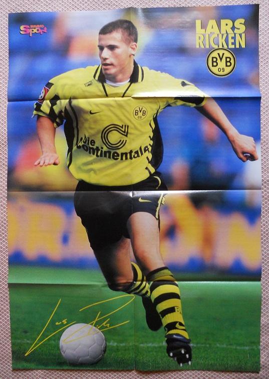 постер А1 футбол Шальке 1997 /Ларс Рікен (Німеччина) Schalke/Lars Ricken poster 1