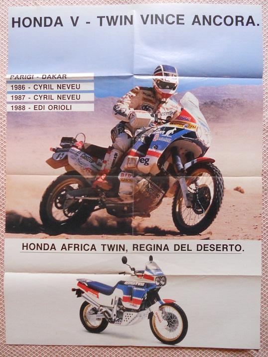 постер А1 моторалі Хонда на Париж-Дакар / Honda at Paris-Dakar motorally poster