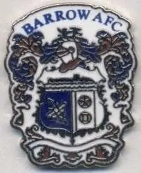 футбол.клуб Барроу (Англія)1 ЕМАЛЬ /Barrow AFC,England football enamel pin badge