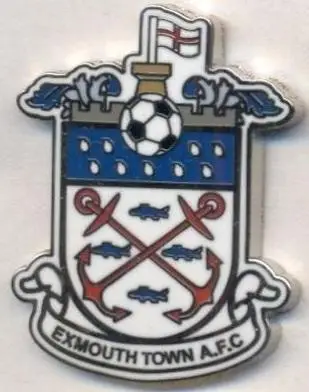 футбол.клуб Ексмут (Англія) ЕМАЛЬ більший /Exmouth Town AFC,England football pin