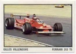 наклейка Формула-1 Вільнев (Канада)1 /Gilles Villeneuve,Canada F-1 pilot sticker