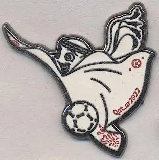 Чемп-т Світу ЧС-2022 Катар талісман важмет / World cup football mascot pin badge