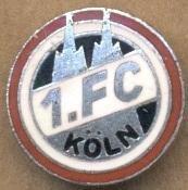 футбол.клуб Кельн (Німеччина офіц.1960-ті ЕМАЛЬ/1.FC Koln,Germany football badge