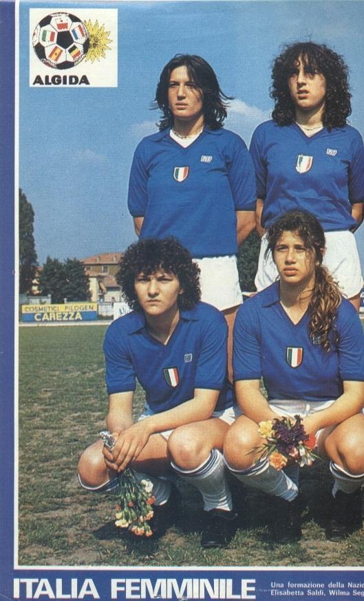 постер А3 футбол зб.Італія 1980 жінки /Italy women national football team poster