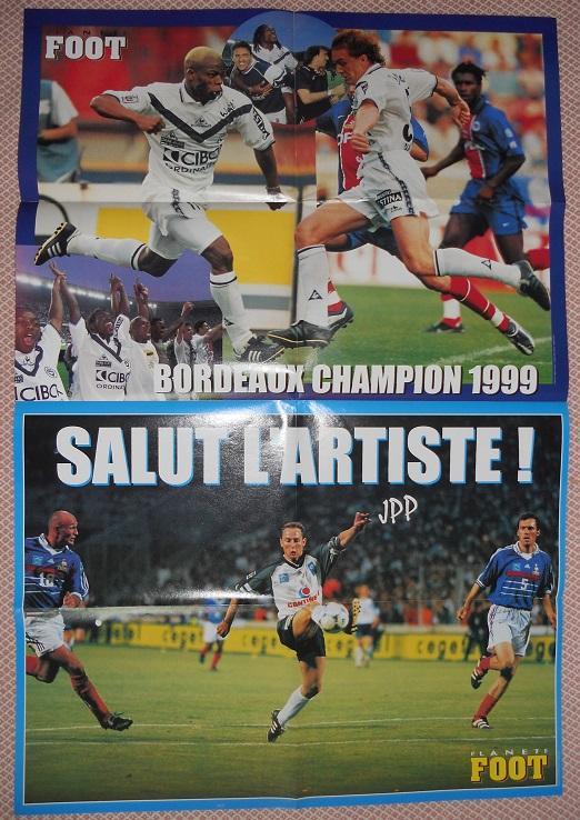 постер А1 футбол Дешам+Пірес+Десаї/Папен Франція 1998 / France football poster 1