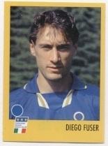 наклейка футбол Дієго Фузер (Італія) / Diego Fuser, Italy Azzurri player sticker