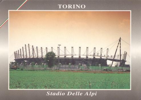 пошт.картка стадіон Турин (Італія)1 /Stadio d.Alpi,Torino,Italy stadium postcard