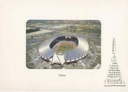 пошт.картка стадіон Турин (Італія)4 /Stadio d.Alpi,Torino,Italy stadium postcard