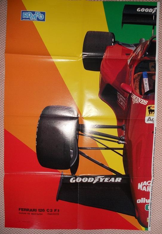 постер А0 формула-1 Феррарі найкраще авто Ф-1 1983 /Ferrari F-1 Formula-1 poster