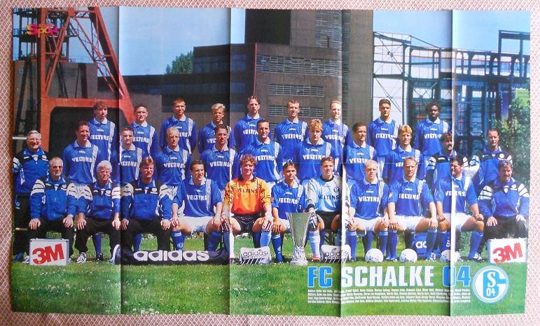 постер А1 футбол Шальке-04 1997 (Німеччина) /Schalke 04, Germany football poster