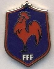 Франція,федерація футболу,№12 ЕМАЛЬ/France football federation pin badge insigne