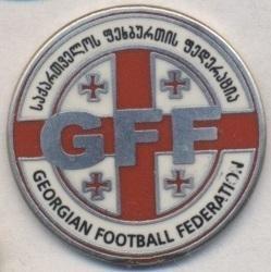 Грузія, федерація футболу,№3 ЕМАЛЬ дефект /Georgia football federation pin badge