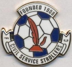футбол.клуб ССС Единбург (Шотландія ЕМАЛЬ/Civil Service FC,Scotland football pin
