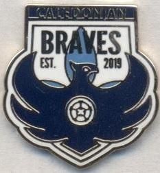 футбол.клуб Брейвс (Шотландія) ЕМАЛЬ /Caledonian Braves FC,Scotland football pin