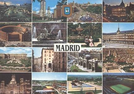 пошт.картка стадіон Мадрид (Іспанія/S.Bernabeu etc,Madrid,Spain stadium postcard