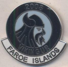 футбол.клуб Вуйчингур*(Фарери)2 ЕМАЛЬ /GI/LIF Vikingur, Faroe football pin badge