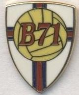 футбольний клуб Б71 Сандур (Фарери)2 ЕМАЛЬ / B71 Sandur,Faroe football pin badge