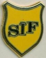 футбол.клуб Сандавоавур*(Фарери) ЕМАЛЬ / SIF Sandavagur,Faroe football pin badge