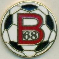 футбол.клуб Б68 Тофтір (Фарери) ЕМАЛЬ/B68 Toftir,Faroe football enamel pin badge