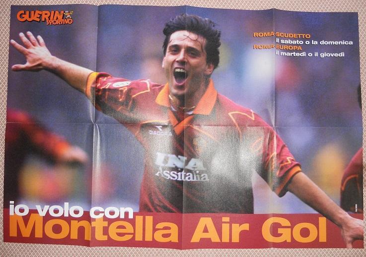 постер А1 футбол Вінченцо Монтелла (Рома,Італія) /Montella,Italy football poster
