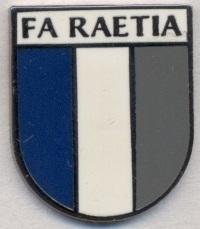Реція,федерація футболу (не-ФІФА ЕМАЛЬ/Raetia football assn.federation pin badge