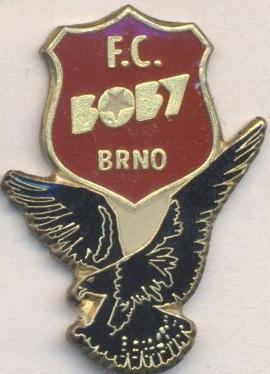футбольний клуб Боби Брно (Чехія)2 важмет / FC Boby Brno, Czech football badge