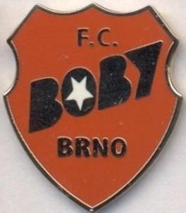 футбол.клуб Боби Брно (Чехія) ЕМАЛЬ/FC Boby Brno,Czech football enamel pin badge