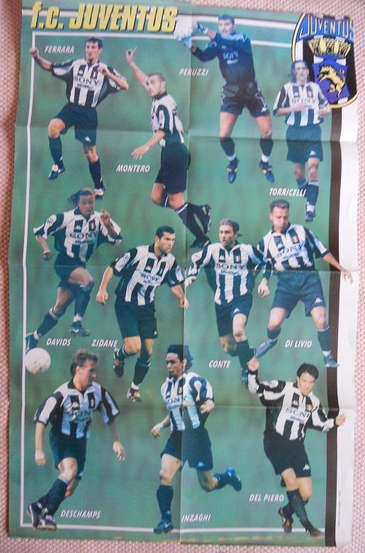 постер А1 футбол Інтер/Ювентус (Італія 1999/Inter/Juventus,Italy football poster 1