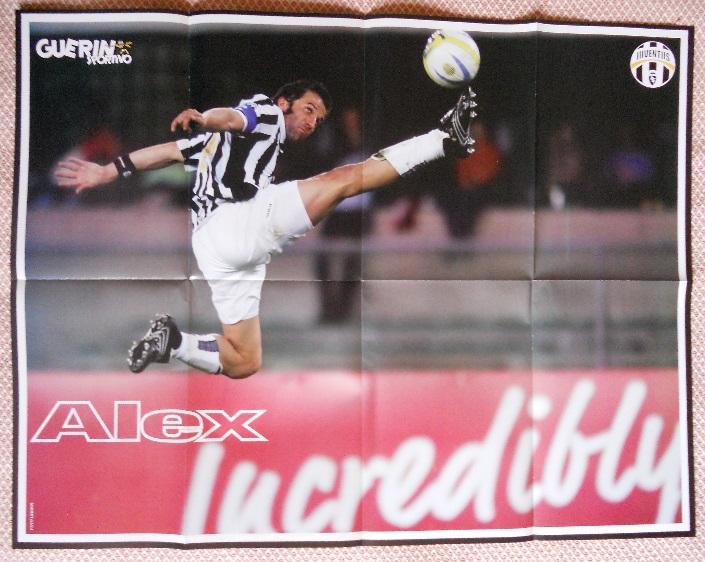 постер А1 футбол Ювентус (Італія 2006/Дель П'єро /Juventus,Italy football poster 1